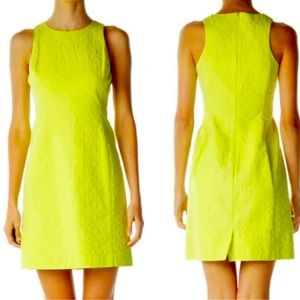 Banana Republic MILLY Collection Chartreuse Dress 10P